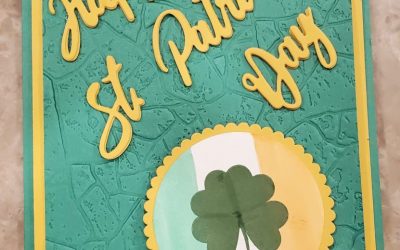 ST PATRICKS DAY IRISH FLAG CARD