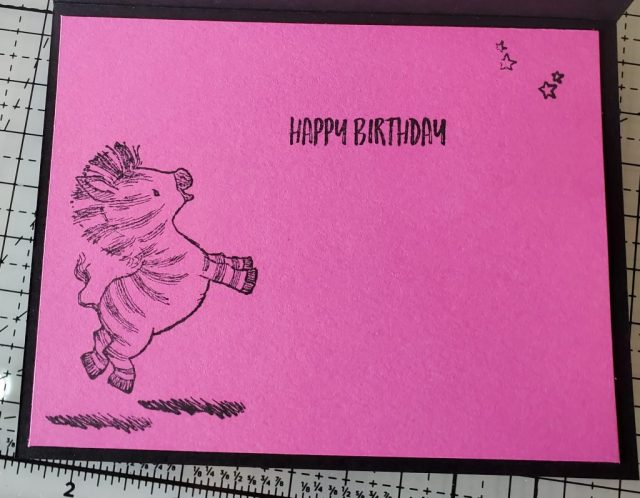 Zany Zebras Birthday Card
