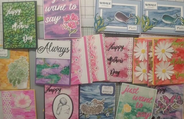 17 Mother's Day Cards Alcohol Blending Technique Stampin Up