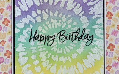 Spiral Dye Birthday Card Stampin Up
