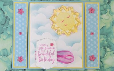Fun Fold Sharing Sunshine Birthday Card