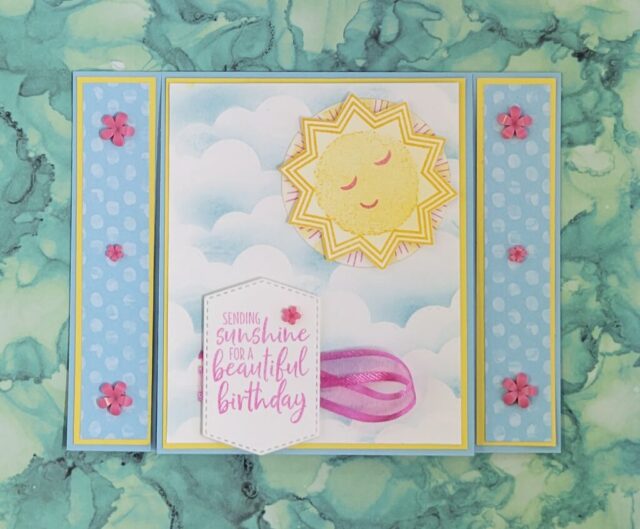 Fun Fold Sharing Sunshine Birthday Card