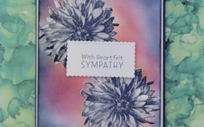 Stampin Up Sympathy Card Featuring Delicate Dahlias