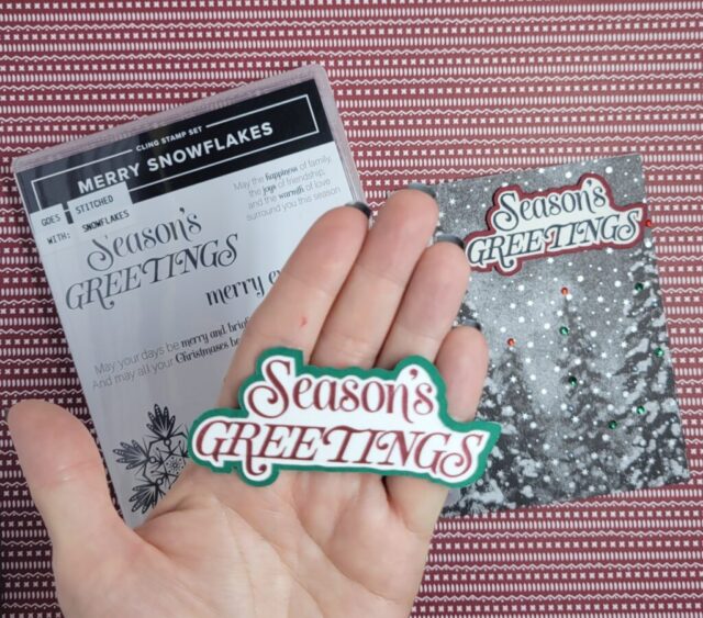 How to Offset your Stampin' Up! Sentiments