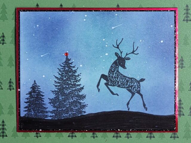 Stunning Night Sky Christmas Card 