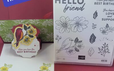 Stampin Up Pop Up Friendly Hello Card
