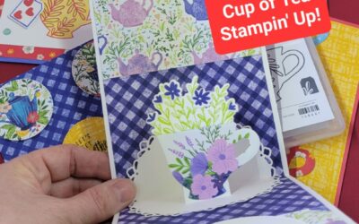 Fun Fold Cup of Tea Stampin Up Cards #StampinUp #TeaCup #CupofTeaCards #FunFold