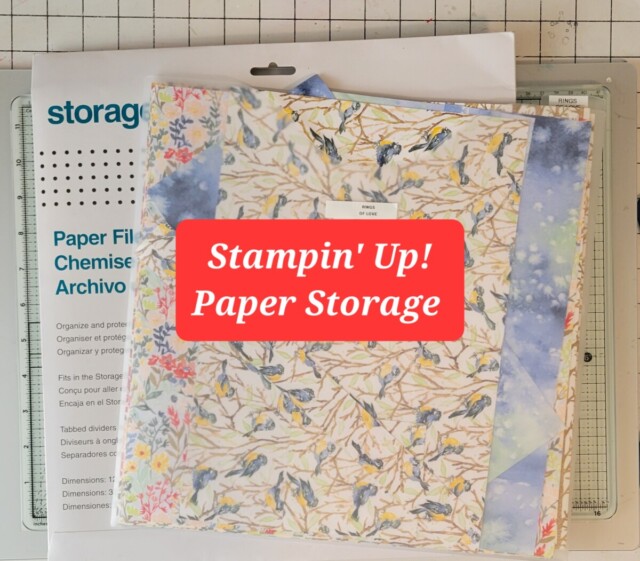 Stampin' Up! Paper and Die Storage
