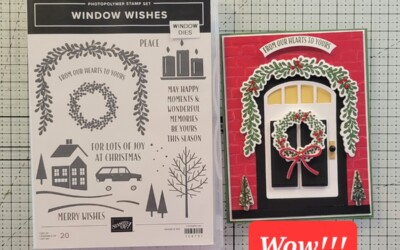 3D Window Wishes Christmas Card Stampin Up