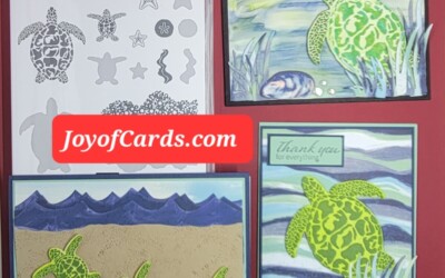 Coloring Techniques Sea Turtles Tutorial and Cards Stampin Up