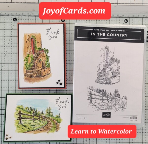 How to Watercolor Stampin' Up! Using In the Country