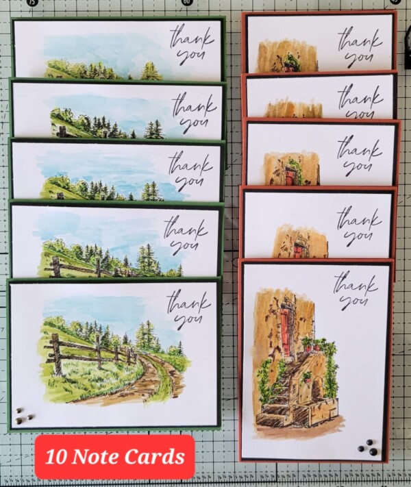 In the Country Note Card set
