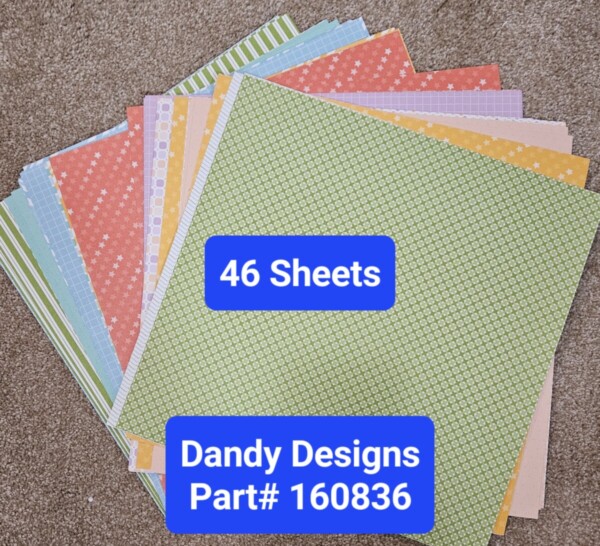 Dandy Designs 12" x 12" Designer Series Paper Open - Stampin' Up! - 46 Sheets
