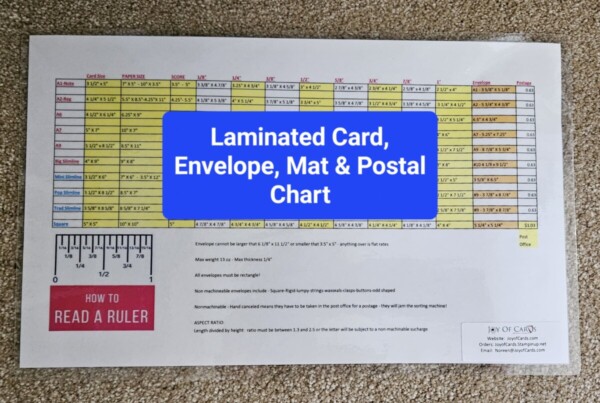 Laminated Card, Envelope, Mat & Postal Chart