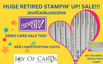 HUGE SALE on retired Stampin Up stamps, paper & cards